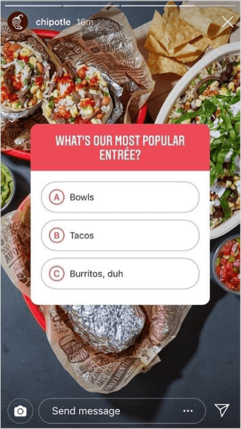 Social Media Marketing Channels Instagram Quiz Sticker